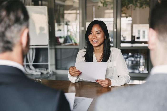 Businesswoman at desk